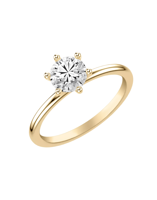 Solitario Modello Valentino in Oro Giallo 18k SG34829