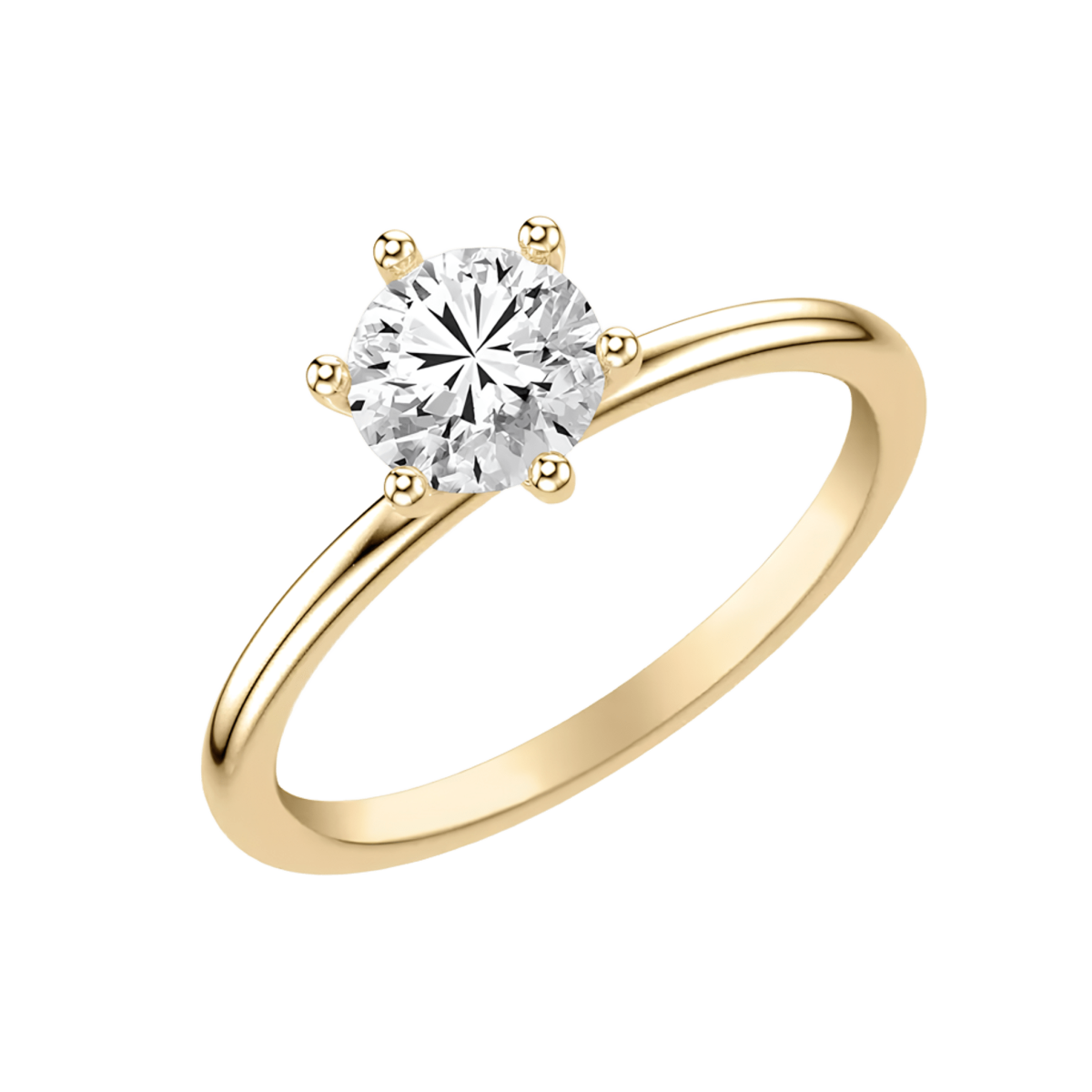 Solitario Modello Valentino in Oro Giallo 18k SG34829