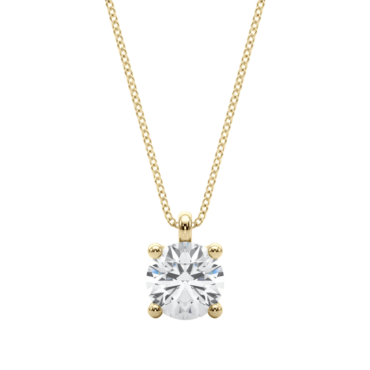 Ciondolo Punto Luce Modello Valentino in Oro Giallo 18k SG73034