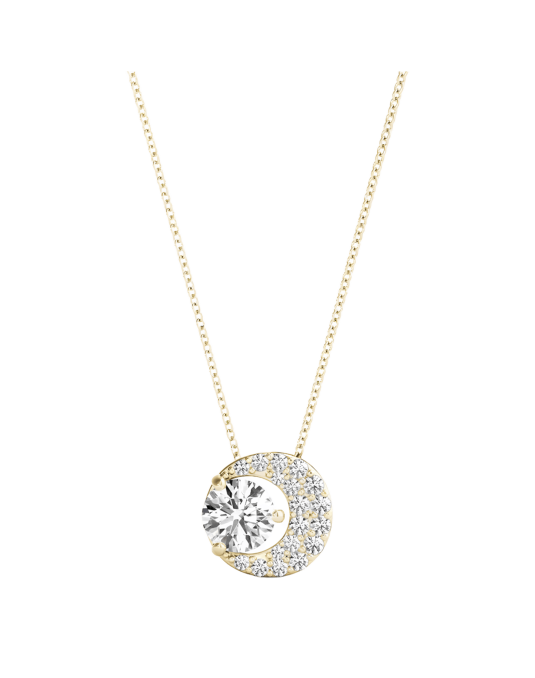 Ciondolo Luna Dorata in Oro Giallo 18k SG70310