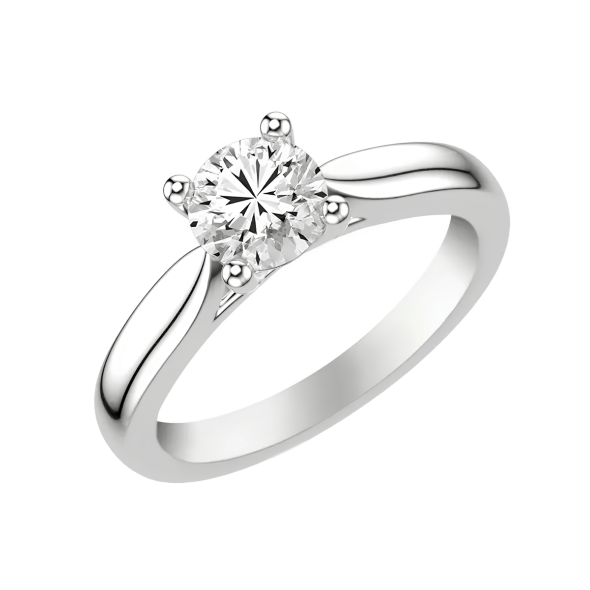 Solitario Eleganza Imperiale in Oro Bianco 18k SG83938