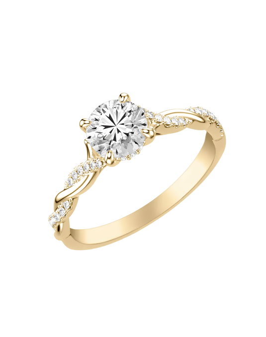 Solitario Sogno Dorato in Oro Giallo 18k SG36007