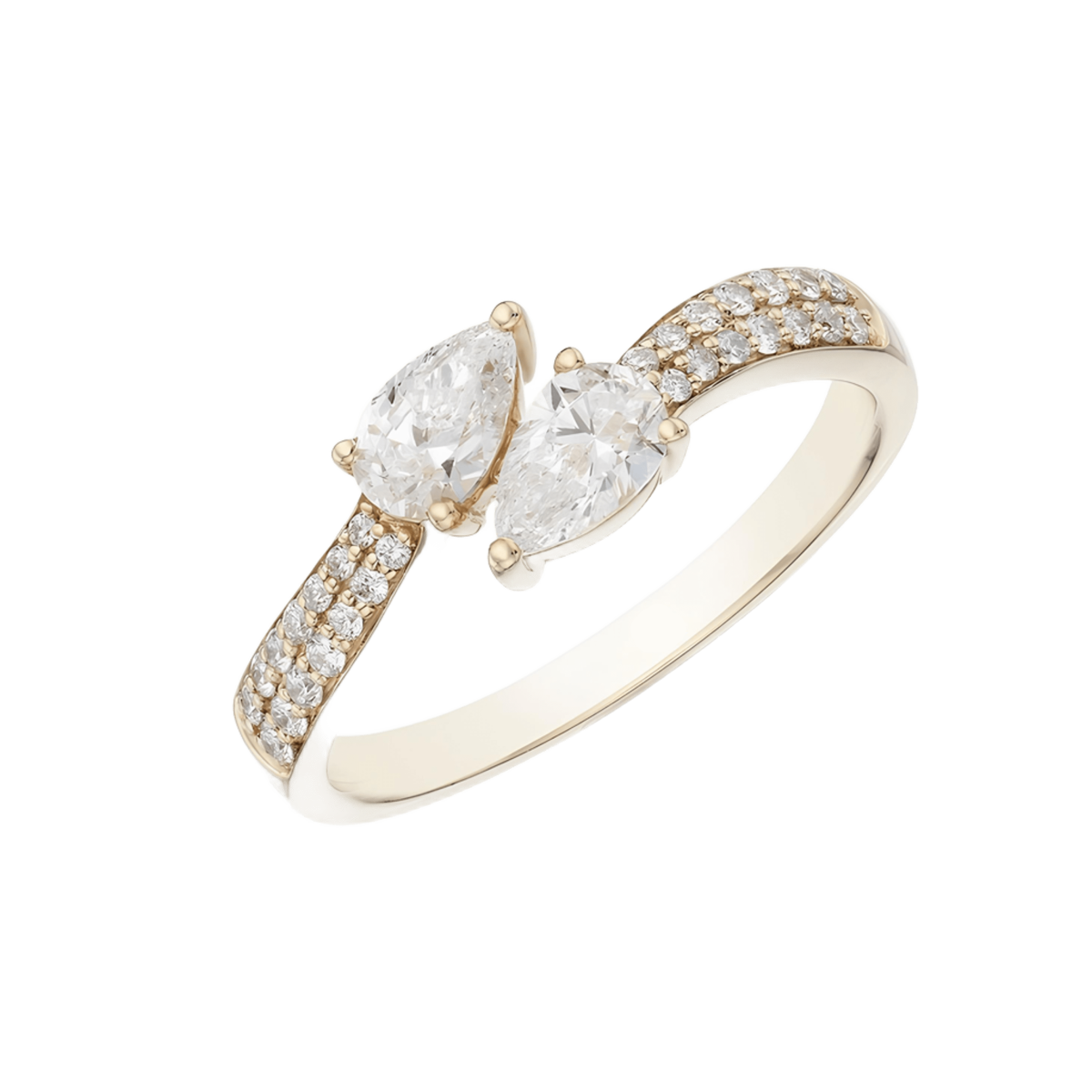 Anello Duetto di Luce in Oro Giallo 18k - 2.50 Carati SG02037