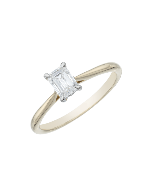 Solitario Linea di Luce in Oro Giallo 18k 0.50 ct SG45902