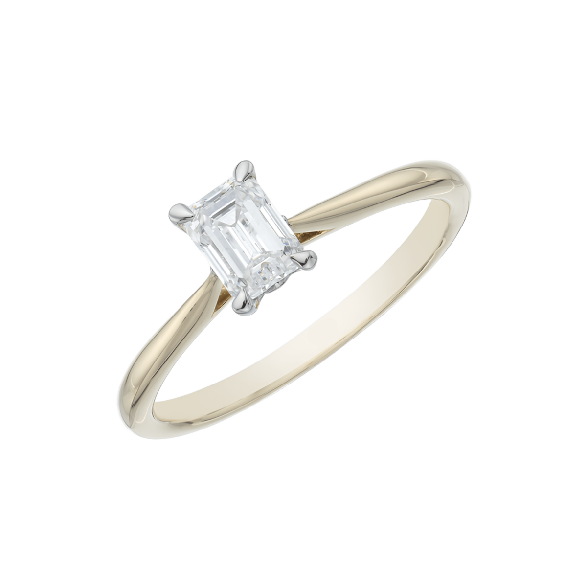 Solitario Linea di Luce in Oro Giallo 18k 0.50 ct SG45902