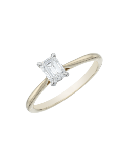 Solitario Linea di Luce in Oro Giallo 18k 0.50 ct SG45902