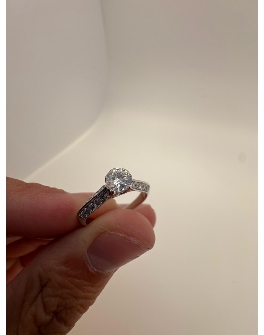 Solitario Armonia Preziosa in Oro Bianco 18k SG42093