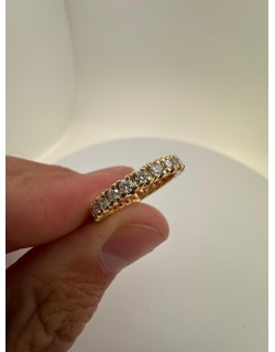 Veretta a Giro in Oro Giallo 18k con Diamanti Naturali SG10396