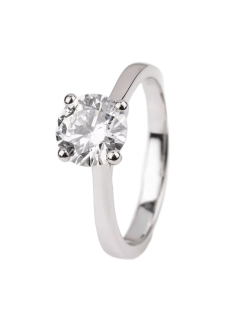 Anello Oro Bianco 18k Modello Chanel con Diamante 0.60 carati SG72133