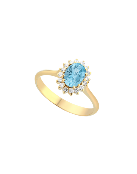 Anello Regina del Mare Oro Giallo 18k SG86240