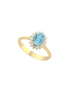 Anello Regina del Mare Oro Giallo 18k SG86240