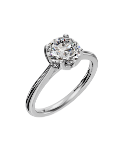 Solitario Eleganza Brillante in Oro Bianco 18k SG27121