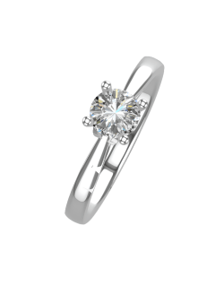 Anello Solitario Infinito in Oro Bianco 18k SG28438