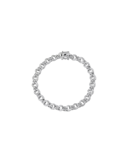 SG03498 Bracciale catena oro bianco con diamanti naturali 1.65 carati