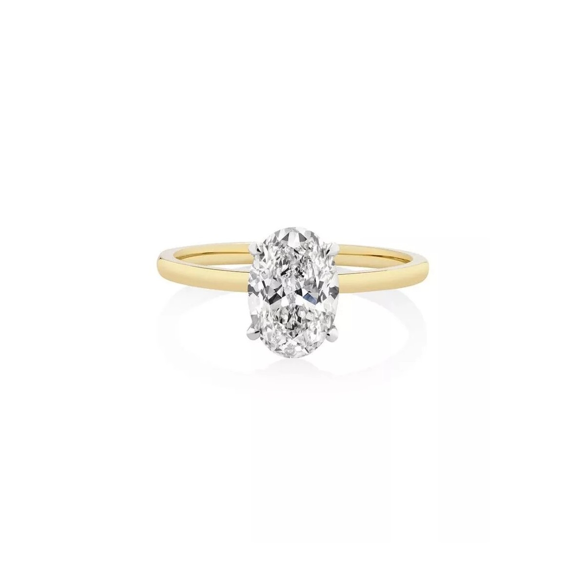 Solitario Imperial Oval Oro 18k Diamante 6 carati SG23098