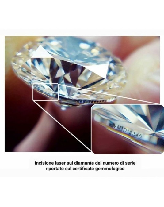 Anello Trilogy Eternité Oro Bianco 18k Diamanti GIA SG29597