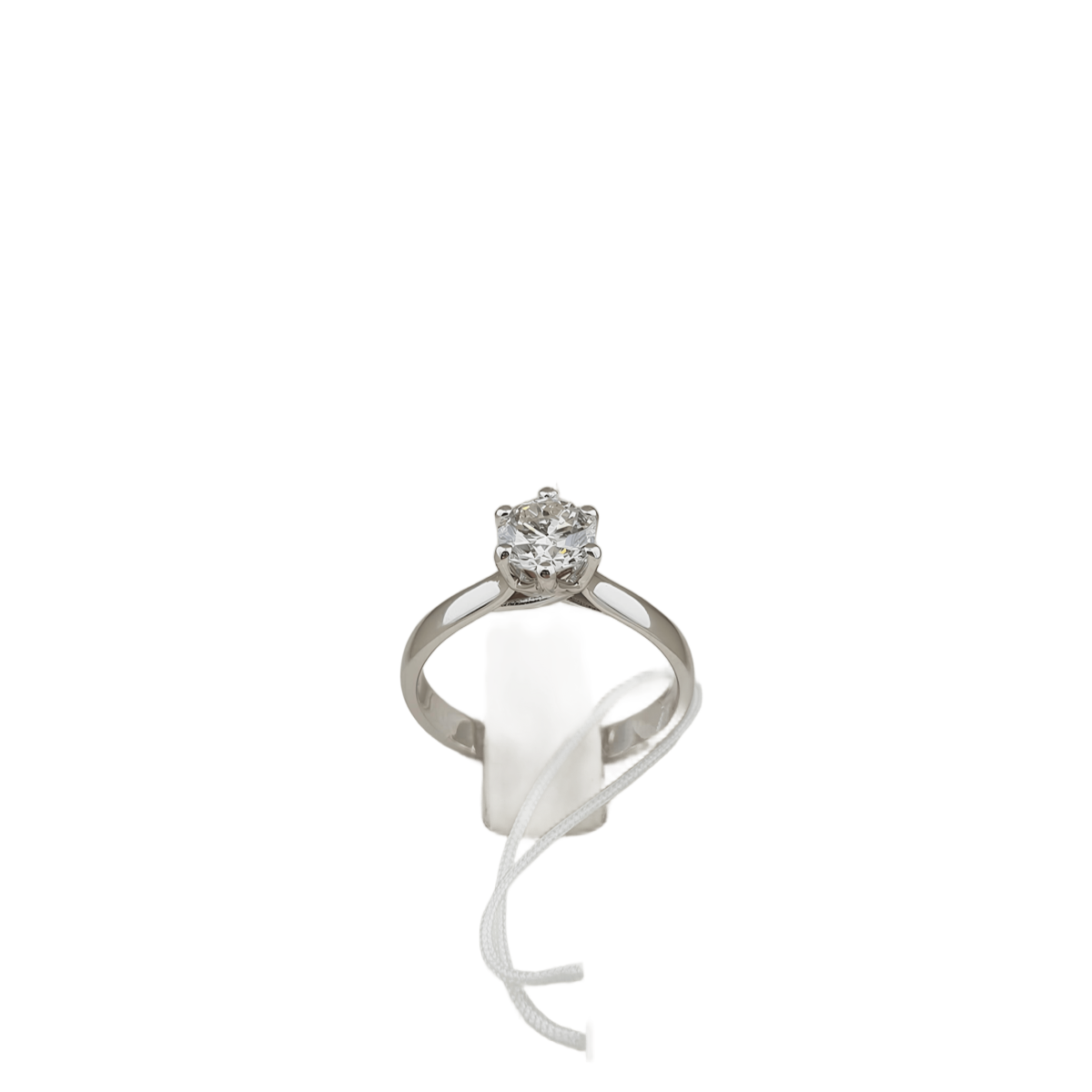 Anello Solitario Oro Bianco con Diamante 1 Carato SG15604