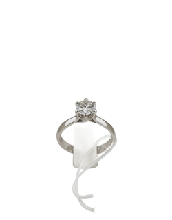 Anello Solitario Oro Bianco con Diamante 1 Carato SG15604