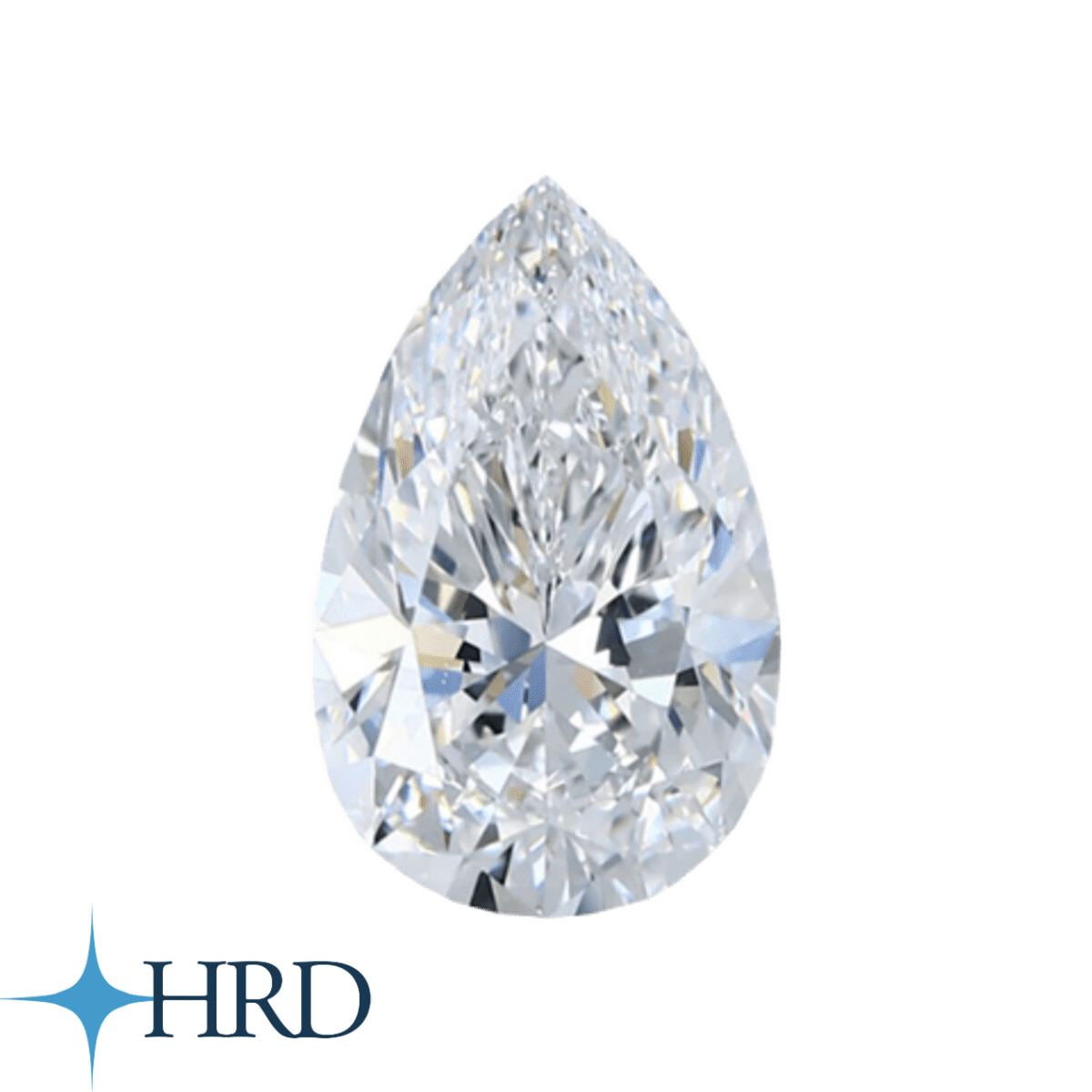 Diamante Pear Naturale 0.50 ct Certificato HRD SG67526