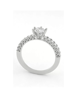 Anello Sposa Modello Pave Diamante D VVS 1.12 Carati