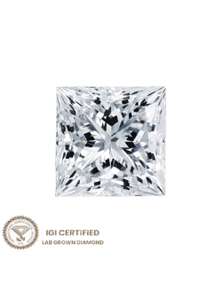 Diamante Princess Lab Grown 0.45 ct Certificato IGI SG28978