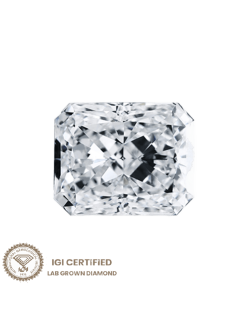 Diamante Radiant Lab Grown 1.01 ct Certificato IGI SG48304