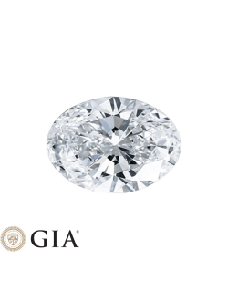 Diamante Ovale Naturale 0.50 ct Certificato GIA SG49404