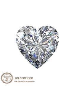 Diamante Lab Grown Cuore 0.50 ct Certificato IGI SG66385