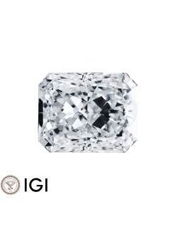 Diamante Radiant Naturale 1.00 ct Certificato IGI SG72890