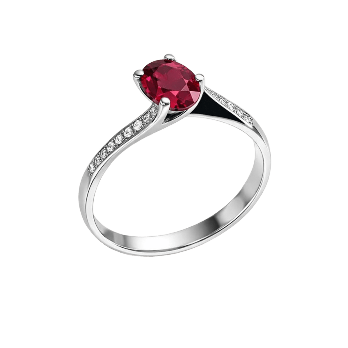 Anello Modello Valentino con Rubino e Diamanti Naturali SG57232