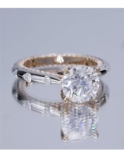 Anello Solitario Oro Bicolore (750) Diamanti Naturali 3 carati SG32169