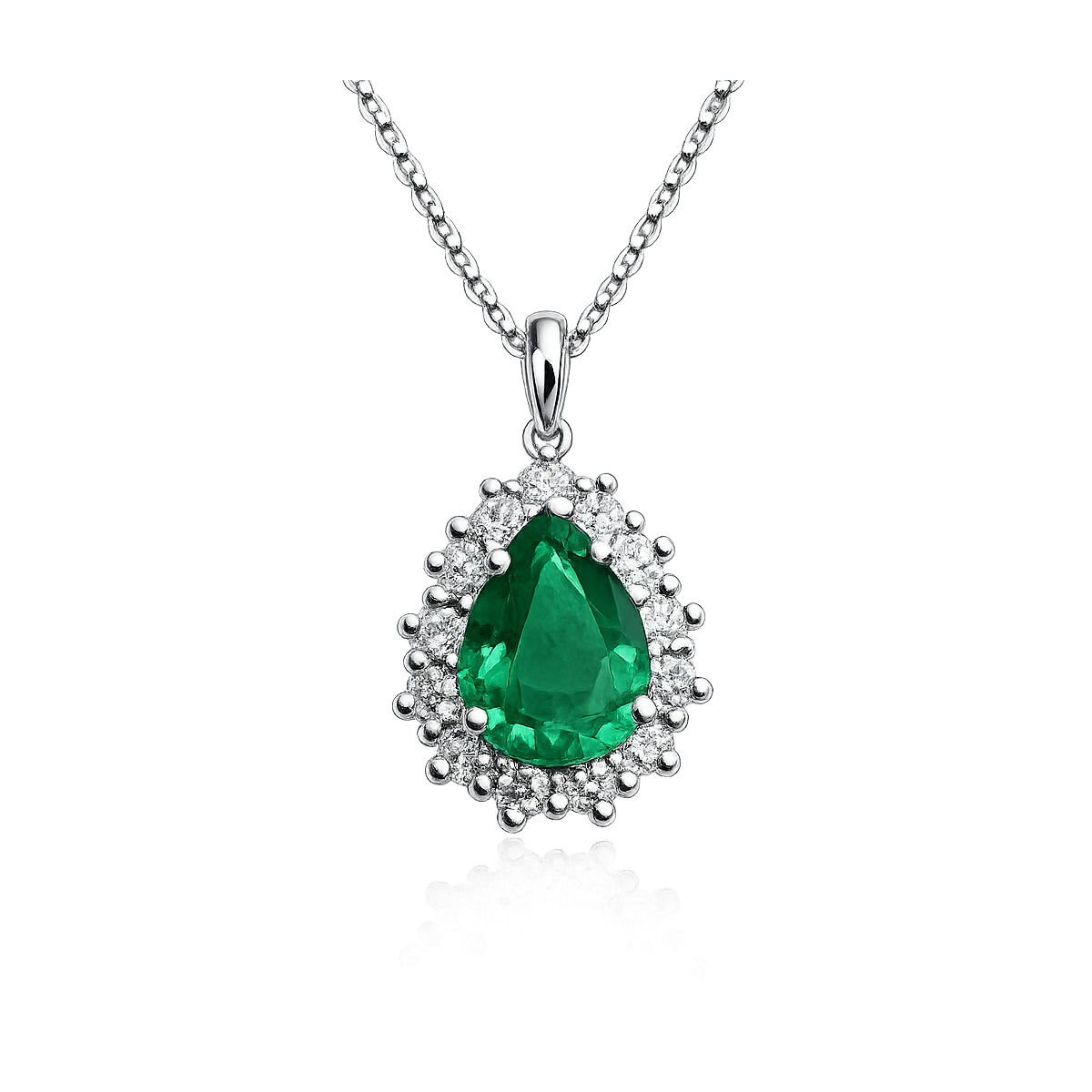 Ciondolo Regina di Smeraldo con Diamanti Naturali SG67756