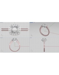 Anello Fidanzamento Oro Bicolore 18k