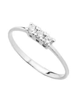 Anello Trilogy Brillantezza con Diamanti Naturali SG88684