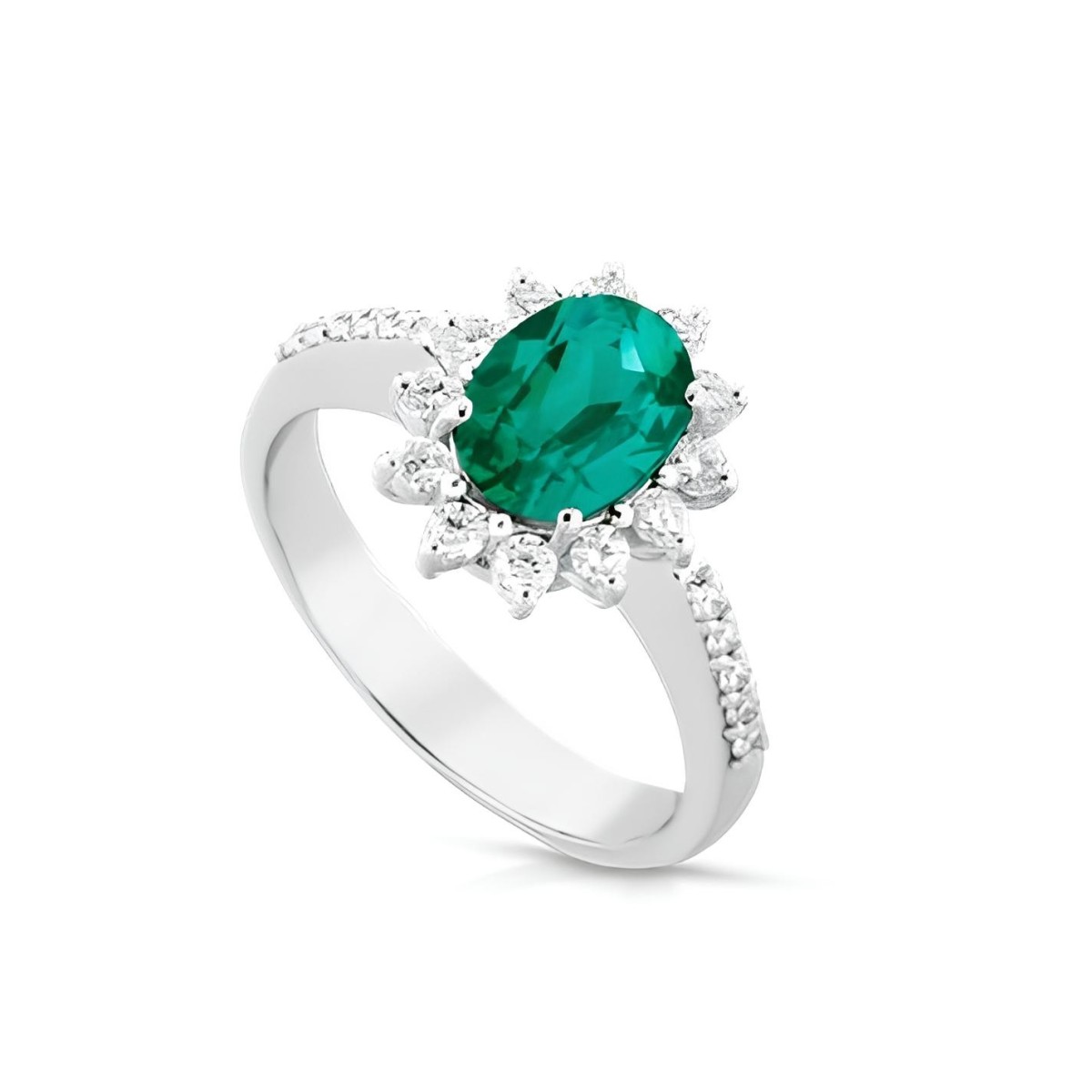 Anello Gioia di Smeraldo e Diamanti Naturali SG22439