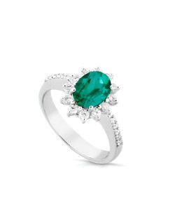 Anello Gioia di Smeraldo e Diamanti Naturali SG22439