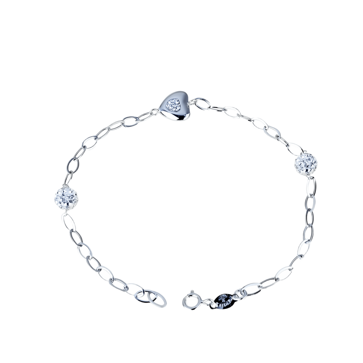 Bracciale Cuore di Luce in Oro Bianco 18k SG72746
