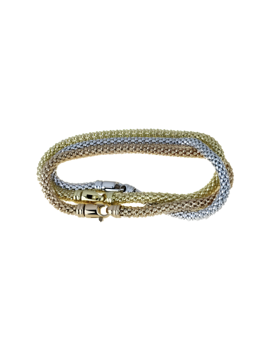 Bracciale Trittico Tre Colori Oro 18k SG61010