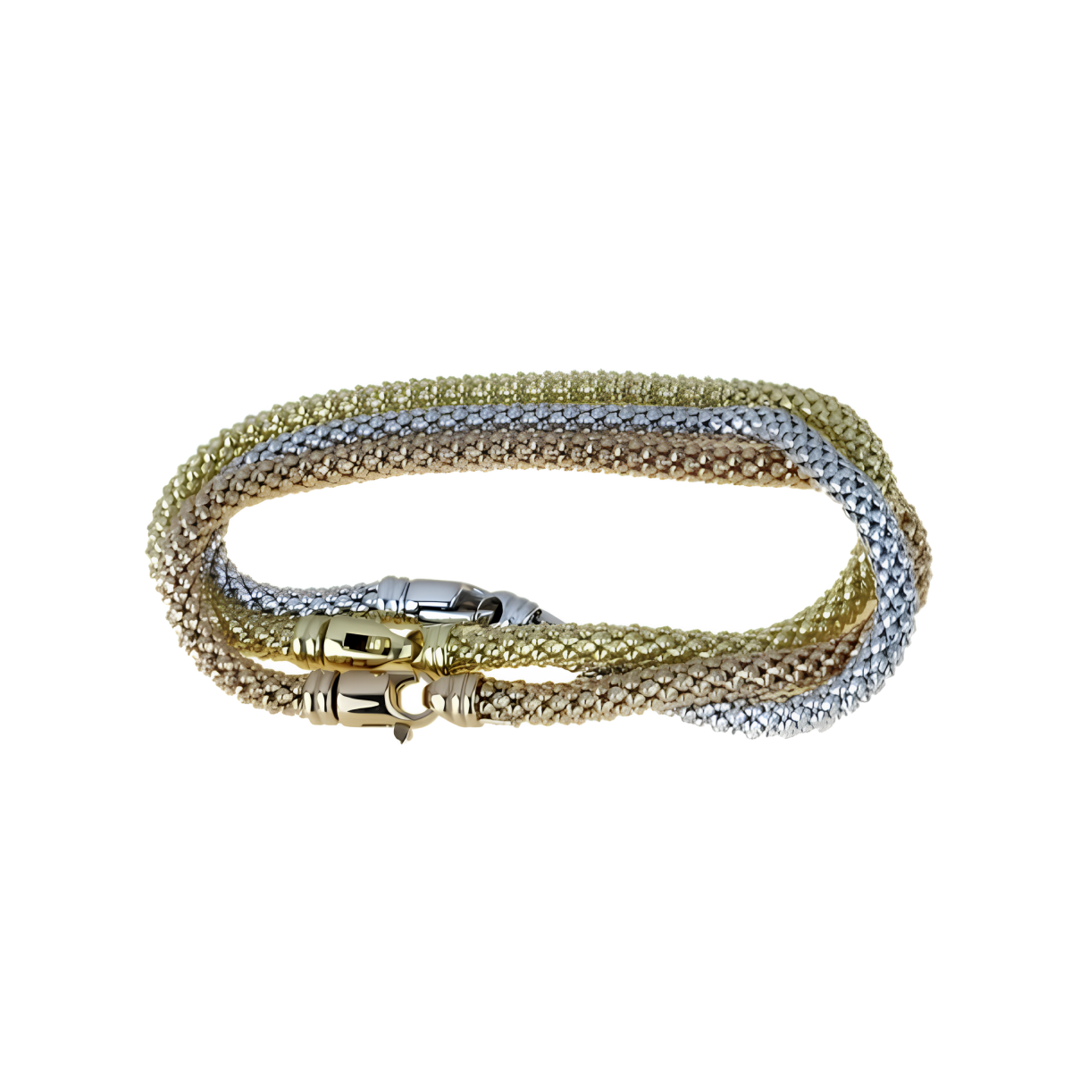 Bracciale Trittico Tre Colori Oro 18k SG61010