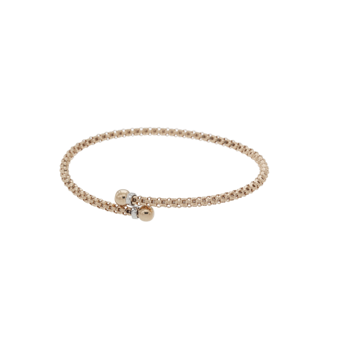 Bracciale Rigido Oro Rosa 18k Bicolore Elegance SG42625