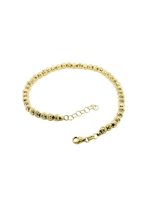 Bracciale Sfere Diamond Cut Oro Giallo 18k SG35386
