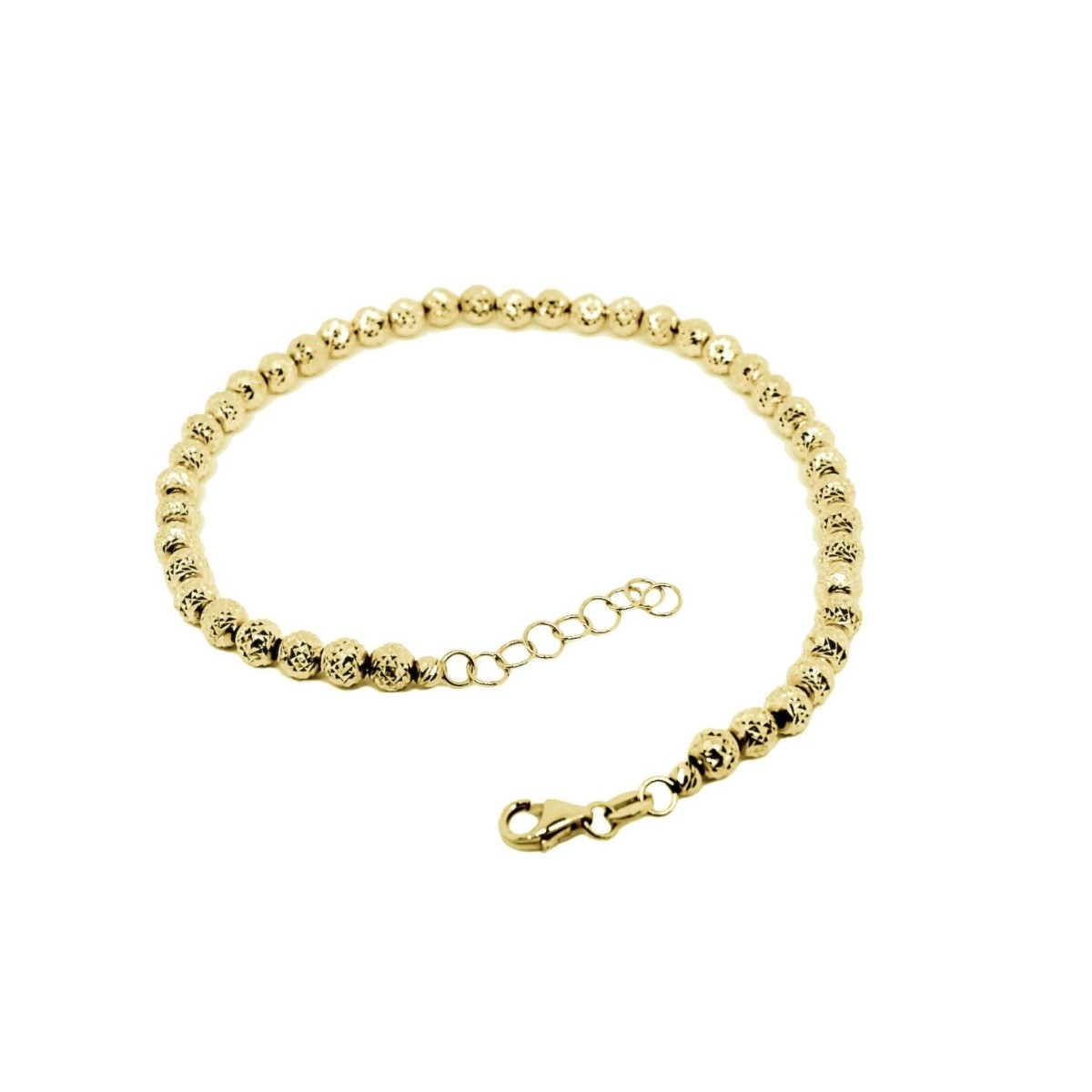 Bracciale Sfere Diamond Cut Oro Giallo 18k SG35386