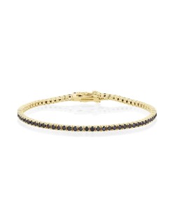 Bracciale Tennis Uomo 4.50 carati Diamanti Neri SG28536