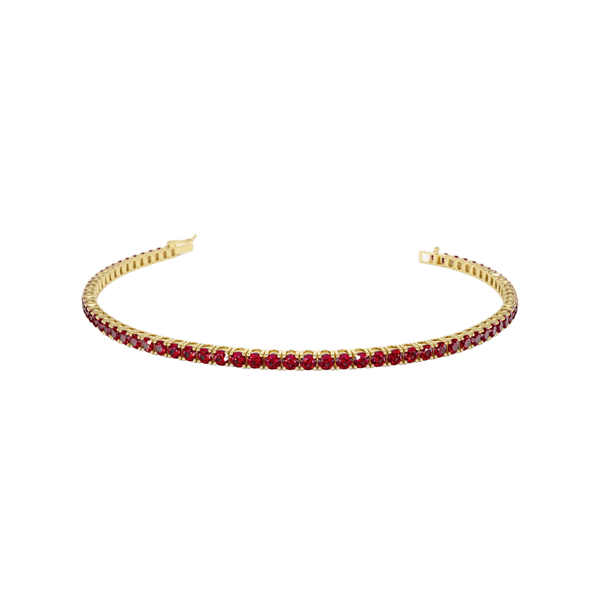 Bracciale Tennis Con Rubini Naturali SG28816