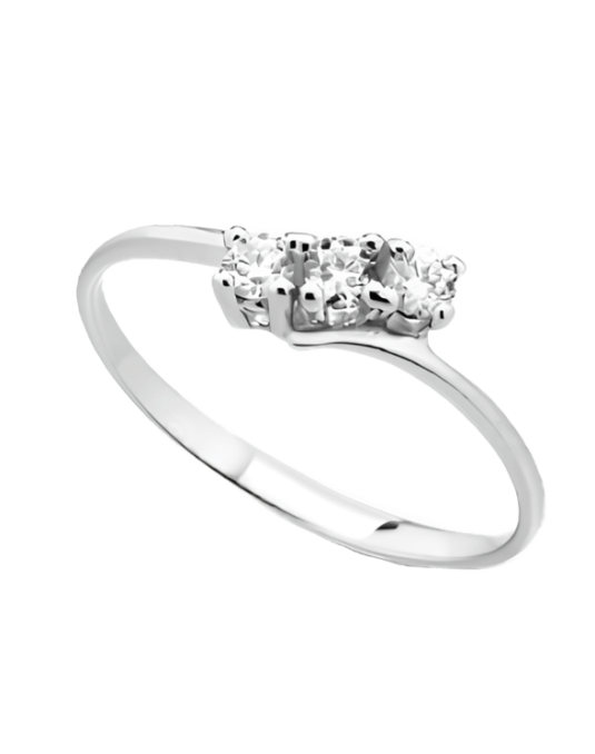 Trilogy Tre Luci in Oro Bianco 18k SG22786