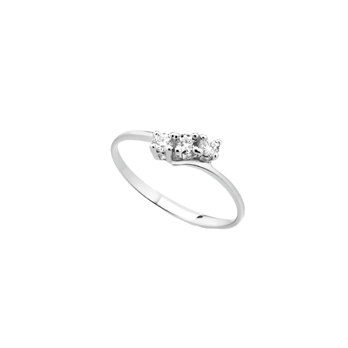 Trilogy Tre Luci in Oro Bianco 18k SG22786