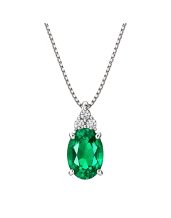 Ciondolo Smeraldo con Diamanti Naturali SG37948