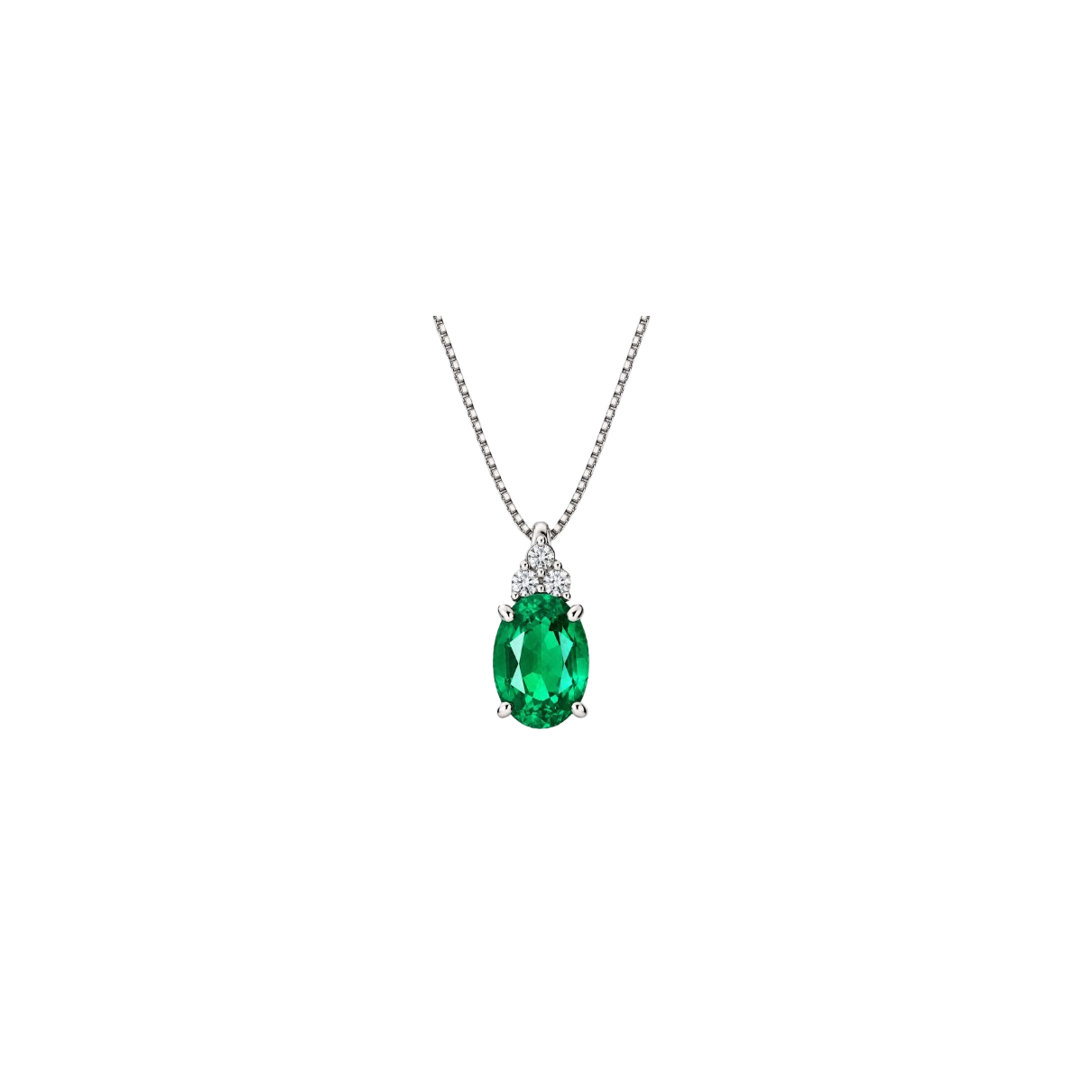 Ciondolo Smeraldo e Diamanti Naturali SG93254