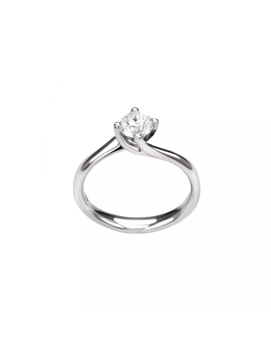 Solitario Valentino in Oro Bianco 18k con Diamante Naturale SG93965