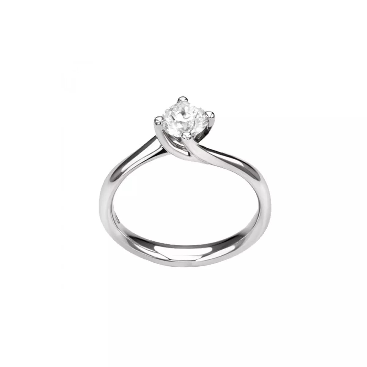 Solitario Valentino in Oro Bianco 18k con Diamante Naturale SG93965